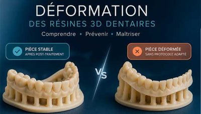 Pourquoi une résine imprimée 3D peut se déformer après impression ?