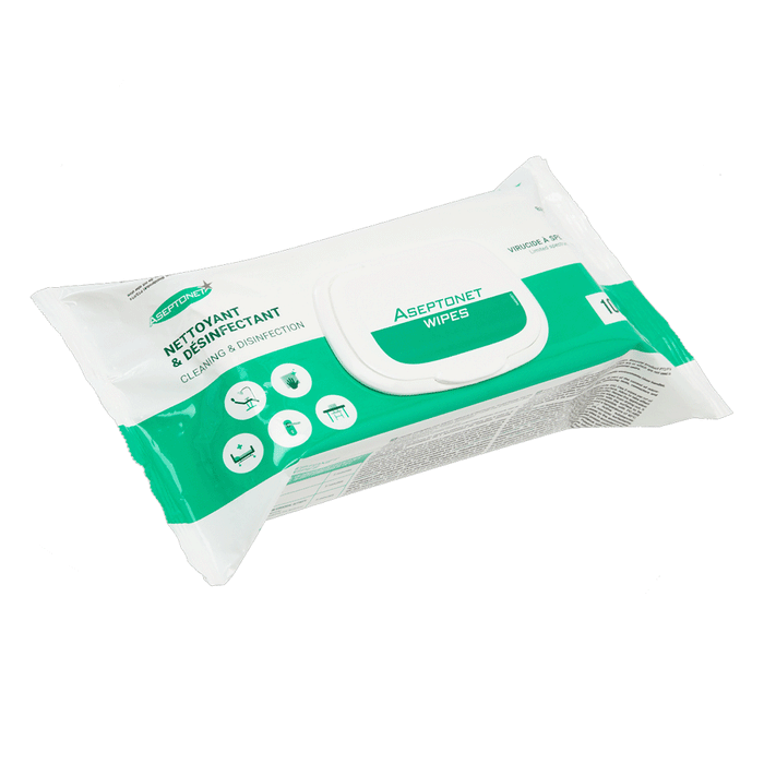 Lingettes Désinfectantes Aseptonet Bactéricides Virucides
