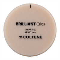 Disque Crios Brilliant HT Coltene 98x18 mm Composite Hybride Renforcé. - Massilia Dental - Fournitures Matériel Cabinet Dentaire