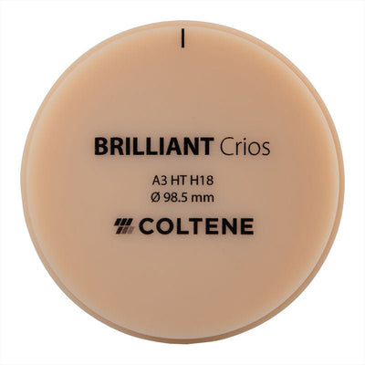 Disque Crios Brilliant HT Coltene 98x18 mm Composite Hybride Renforcé. - Massilia Dental - Fournitures Matériel Cabinet Dentaire