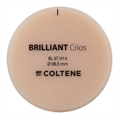 Disque Crios Brilliant ST Coltene 98x14 mm Composite Hybride Renforcé. - Massilia Dental - Fournitures Matériel Cabinet Dentaire