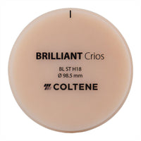 Disque Crios Brilliant ST Coltene 98x18 mm Composite Hybride - Massilia Dental - Fournitures Matériel Cabinet Dentaire