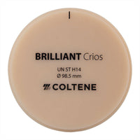 Disque Crios Brilliant ST Coltene 98x14 mm Composite Hybride Renforcé. - Massilia Dental - Fournitures Matériel Cabinet Dentaire
