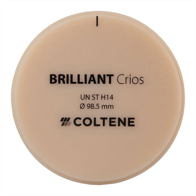 Disque Crios Brilliant ST Coltene 98x14 mm Composite Hybride Renforcé. - Massilia Dental - Fournitures Matériel Cabinet Dentaire