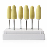 Polissoir flamme jaune Edenta 6 pièces