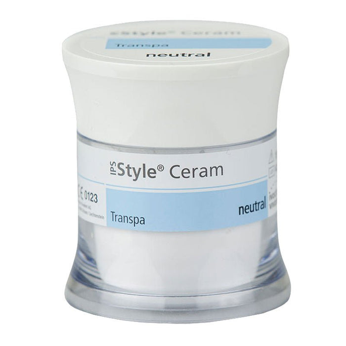 Transparent Neutral Style 20 gr Céramique IPS Pour Armature Métallique - Massilia Dental - Fournitures Matériel Cabinet Dentaire