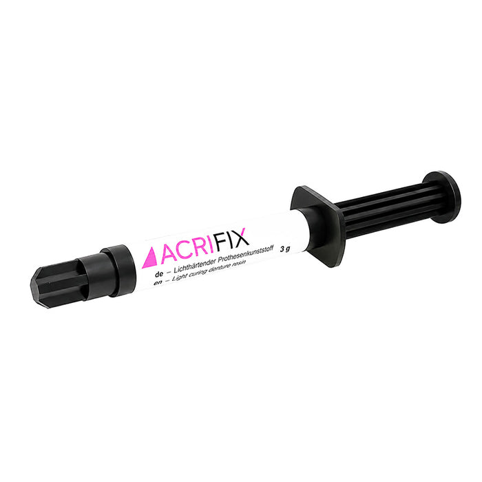 Acrifix Kuss Dental - Seringue 3 gr résine photo rose.