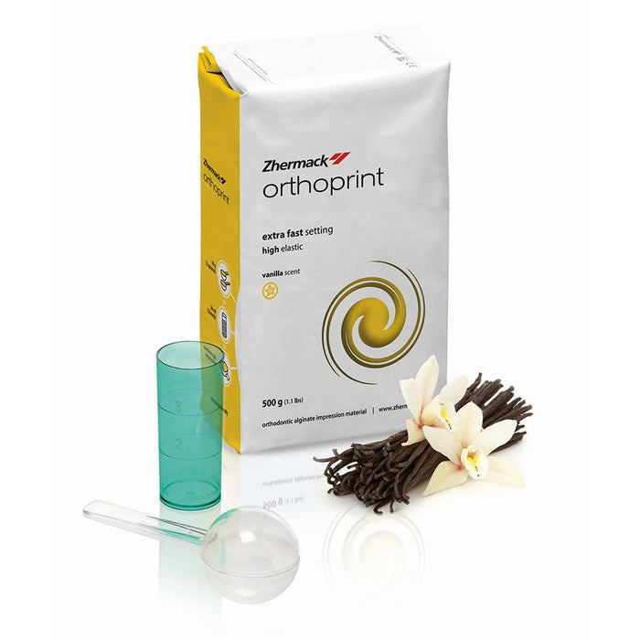 Alginate Orthoprint Prise Rapide Arôme Vanille - Zhermack - Massilia Dental - Fournitures Matériel Cabinet Dentaire