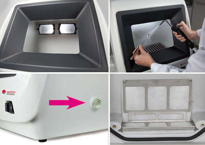 Box à Vapeur Altamira Aspirant Eclairage Vidange - Mestra - Massilia Dental - Fournitures Matériel Cabinet Dentaire