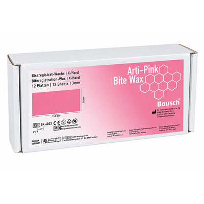 Arti-Pink Bausch pour prise de mordu et enregistrement occlusal cire très dure
