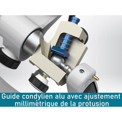 alt="Articulateur dentaire Bio Art A7 Plus - E Coffre et arc facial guide condylien ajustage - Massilia Dental"