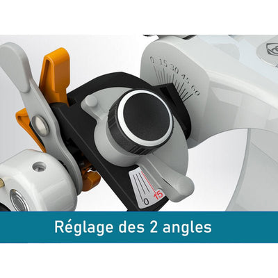 alt="Articulateur dentaire A7 Plus Pro + Arc Facial reglage angle - Massilia Dental"