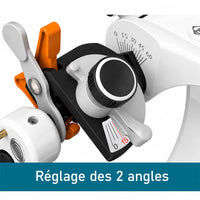 Articulateur semi adapatable Mestra avec réglage des 2 angles pour réalisation prothèses adjointes