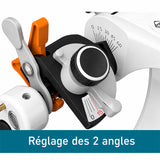 Articulateur semi adapatable Mestra avec réglage des 2 angles pour réalisation prothèses adjointes
