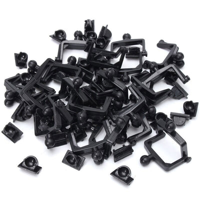 alt="Articulateur noir plastique à coller - sur modèle en plâtre sachet 100 pièces"