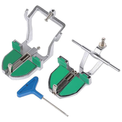 alt="Articulateur sans plâtre Mestra - réglages par rotule - Massilia Dental"