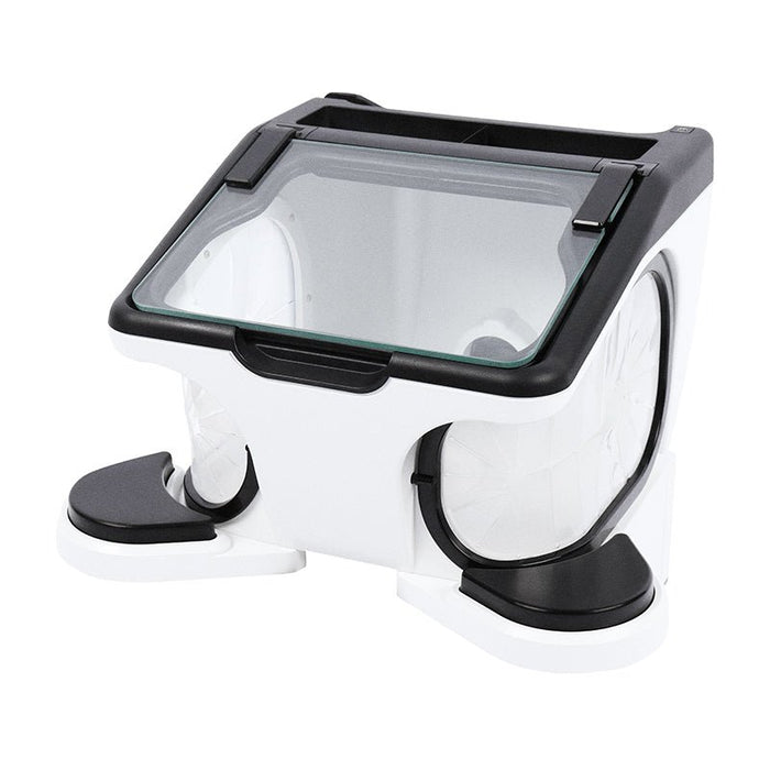 Aspiration Sirocco S avec box de retouche Mestra pour laboratoire dentaire