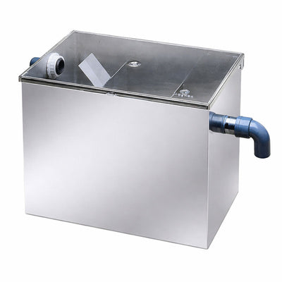 Bac de decantation sous évier inox avec couvercle - Mestra