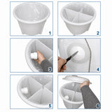 bac de decantation shema mise en place du sac de vidange
