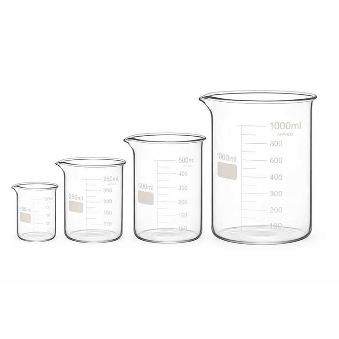 Bécher en verre ultrasons - 4 models