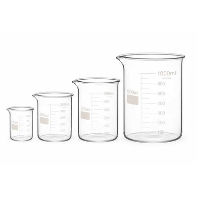 Bécher en verre ultrasons - 4 models