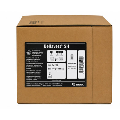 Bellavest SH revêtement fixe Bego chauffe rapide ou standard 80 sachets 160 g