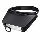 Loupe binoculaire noire standard de 1.8 à 4.8x avec réglage serre-tête
