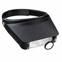 Loupe binoculaire noire standard prothésiste dentaire de 1.8 à 4.8x avec réglage serre-tête