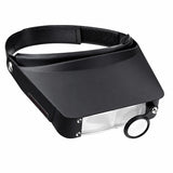 Loupe binoculaire noire standard prothésiste dentaire de 1.8 à 4.8x avec réglage serre-tête