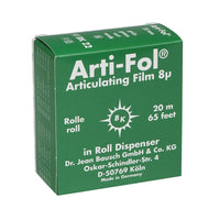 Arti - Fol Papier à articuler BK22 8µ Vert Bausch - Massilia Dental - Fournitures Matériel Cabinet Dentaire