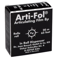 BK24 Arti - Fol Papier à Articuler 8 Microns Noir 2 Faces - Massilia Dental - Fournitures Matériel Cabinet Dentaire