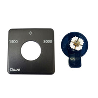 Plaque et bouton interrupteur box de polissage - Mestra