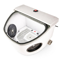 Box de Grattage Eclipse Mestra à poser sur un établi avec lumière