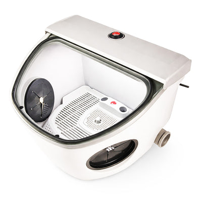 Box de Grattage Eclipse Mestra à poser sur un établi avec lumière