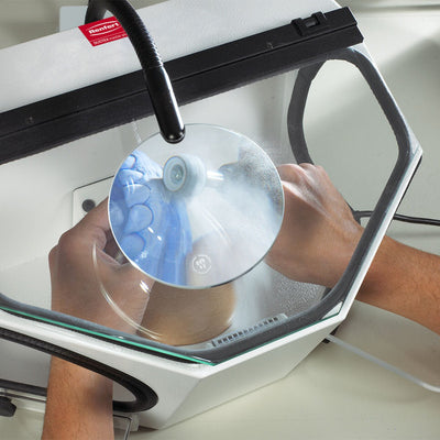 Dustex Master Plus Box Grattage Renfert à poser sur Etabli - Massilia Dental - Fournitures Matériel Cabinet Dentaire