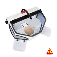Dustex Master Plus box grattage Renfert à poser sur etabli avec loupe 110 volts