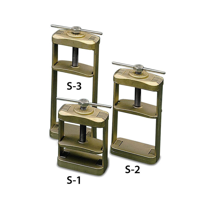 Bride Presse Manuelle Mise en Moufle Mestra - Laiton et Inox - Massilia Dental - Fournitures Matériel Cabinet Dentaire