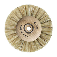 Brosse Polissage Soie Blanche 80 mm 3 Rangs Convergeants UTG - Massilia Dental - Fournitures Matériel Cabinet Dentaire