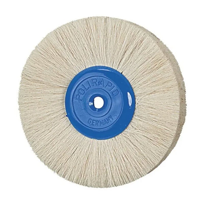 Brosses à polir droite 4 rangs 90 mm poils de chèvre