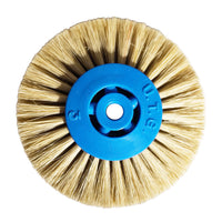 Brosse à Polir Soie Blanche Noyau Plastique 80 mm 3 Rangs. - Massilia Dental - Fournitures Matériel Cabinet Dentaire