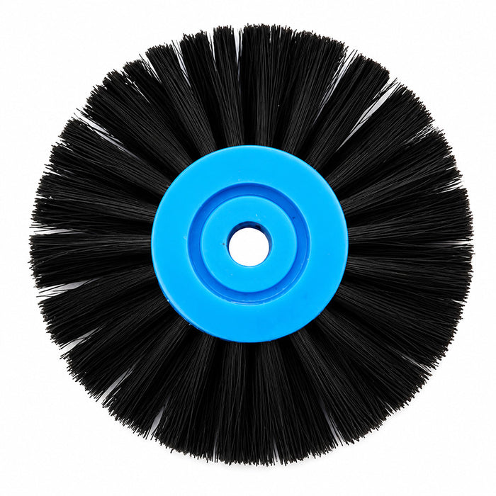 Brosse à polir chungking noir 60 mm 2 rangs convergents profil