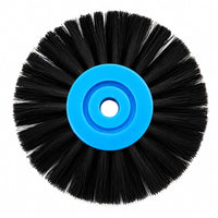 Brosse à polir chungking noir 60 mm 2 rangs convergents profil
