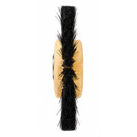 Brosse à polir métal ou résine 60 mm x 2 rangs droite chungking noir face