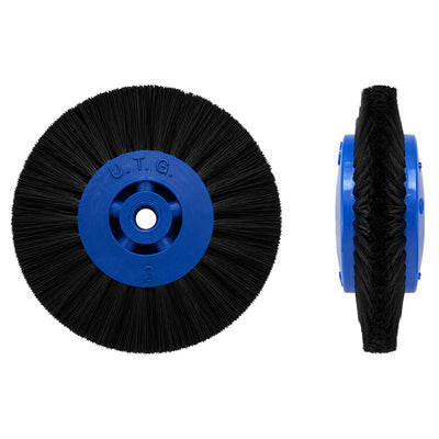 Brosses polissage noires 80 mm x 3 rangs convergeants UTG