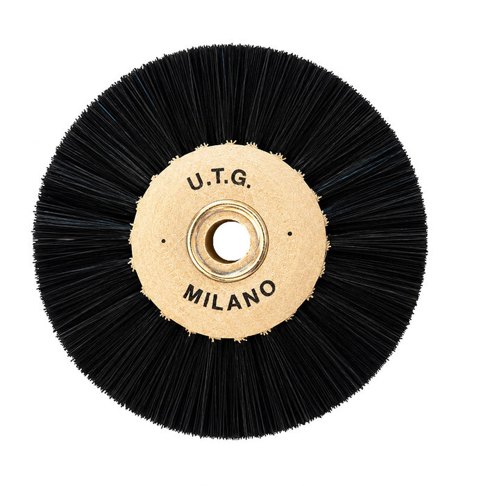 Brosse à polir noire 4 rangs 80 mm convergente pour la résine - U.T.G