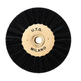 Brosse à polir noire 4 rangs 80 mm convergente pour la résine - U.T.G