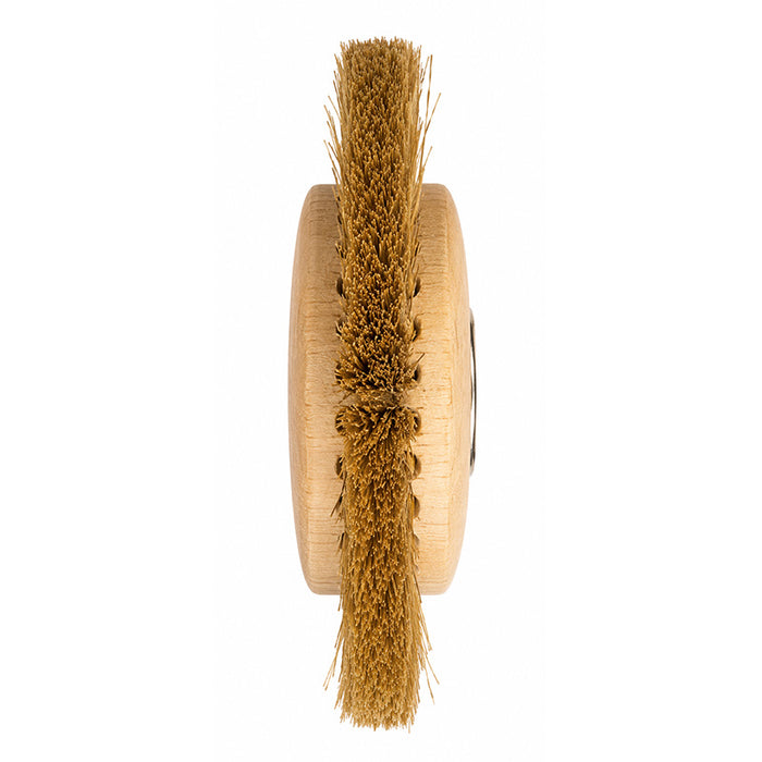 Brosse polissage résine soie blanche 80 mm - 3 rangs convergeants