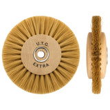 Brosse polissage résine soie blanche 80 mm 3 rangs convergeants