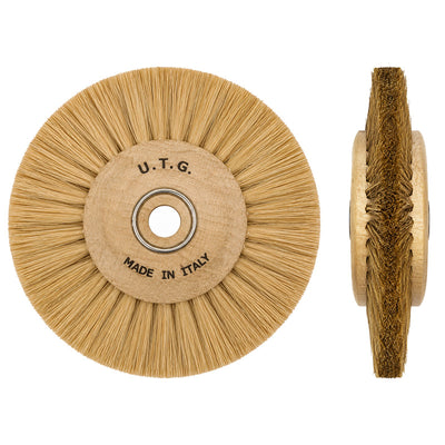 Brosse polissage chèvre blanche 4R80 convergeants UTG 43100M80X4L
