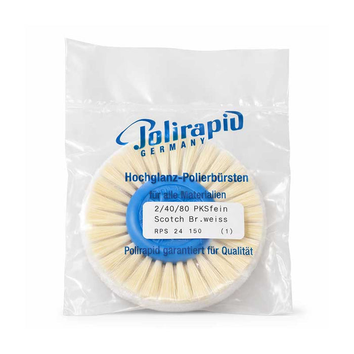 Brosse à polir résine Polirapid RPS 24 150 Ø 77 mm laboratoire dentaire